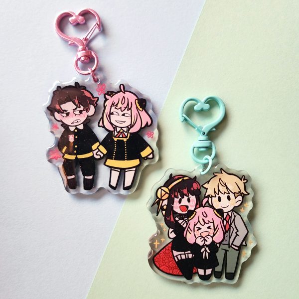 Spy x Family Acrylic Glitter Charms