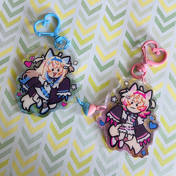 Fuwamoco Magnet Acrylic Glitter Charms