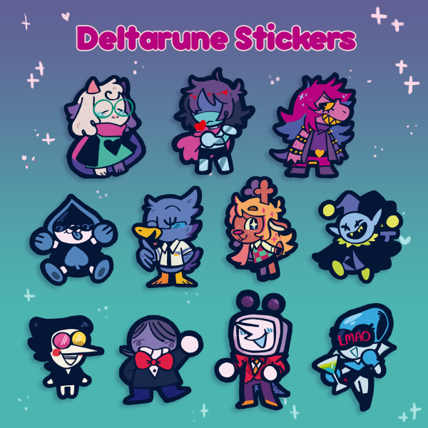 Deltarune Stickers version 2 [PREORDERS ]