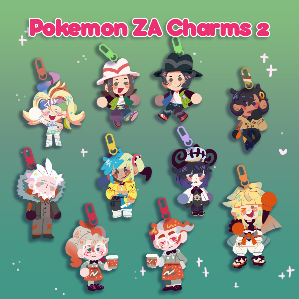 Pokemon ZA Acrylic Charms WAVE 2 [PREORDER]