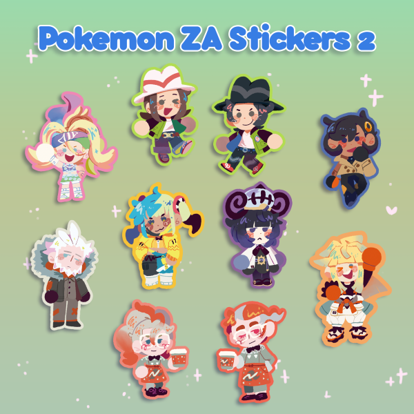 Pokemon ZA Stickers Wave 2 [PREORDER]